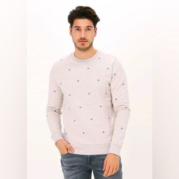 KULTIVATE Sweater Sw Triangle Light Gray XL - Picture 1 of 11